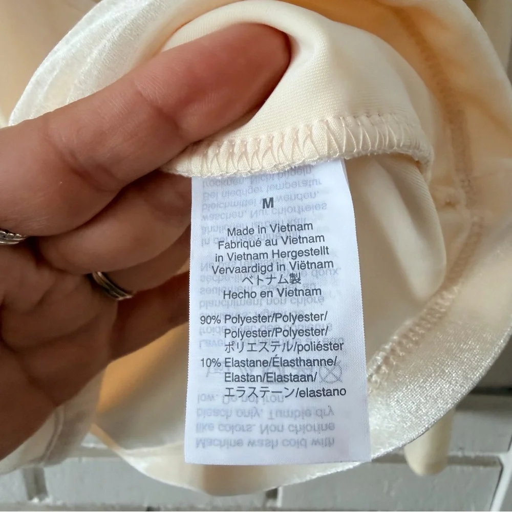 J. Crew‎ Cream Velvet Wrap Style Top
